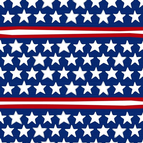 Patriotic american seamless pattern — Stock Vector
