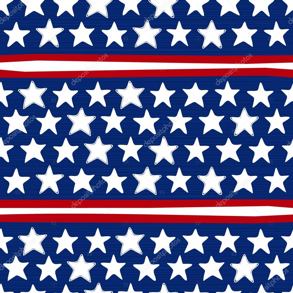 Patriotic american seamless pattern
