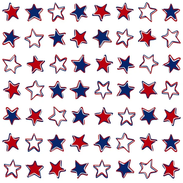 Patriotic american seamless pattern — Stock Vector