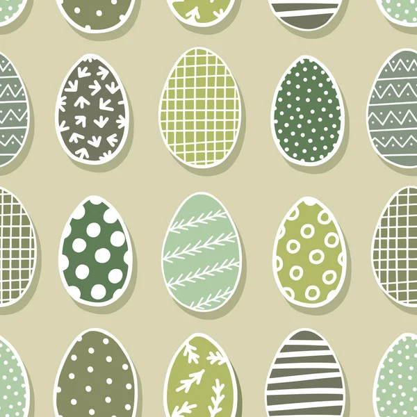 Graphic Style Colorful Decorated Easter Eggs Vector Illustration Spring Season — Stock Vector