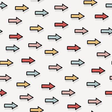 Renkli karalama okları çizilmiş. Işıklı arkaplanda pastel renklerde doğrusal, pürüzsüz desen.