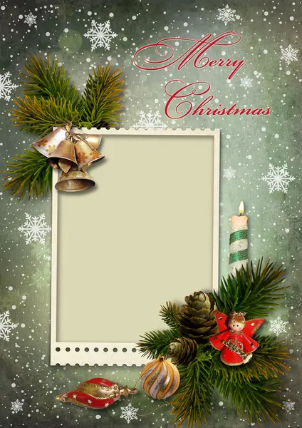 Christmas greeting card — Stock Photo, Image