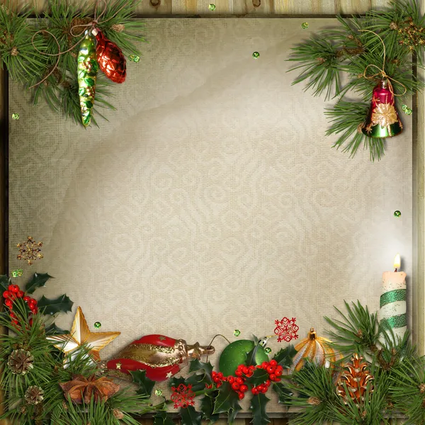 Hintergrund Weihnachtsgruß — Stockfoto