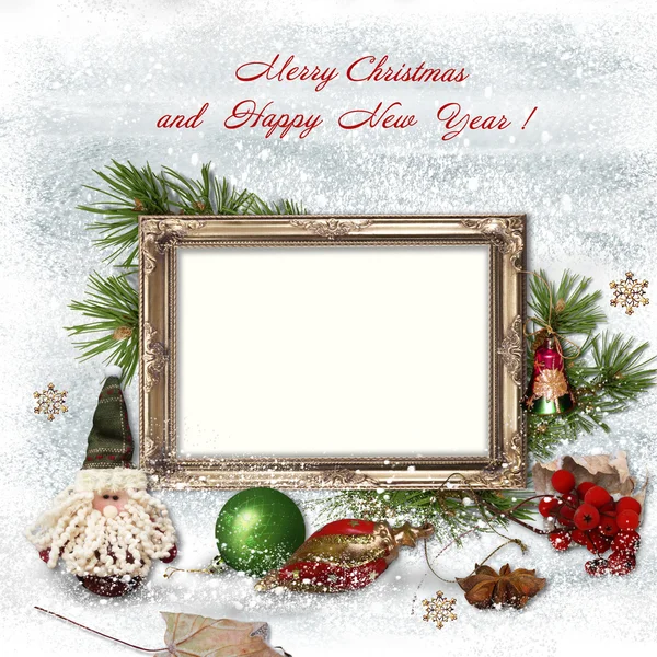 Tarjeta de felicitación de Navidad — Foto de Stock