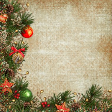 Vintage Noel arka plan