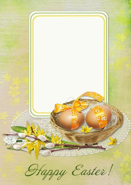 Tarjeta de felicitación de Pascua —  Fotos de Stock