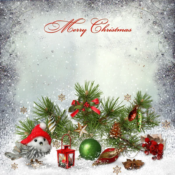 Christmas greeting background — Stock Photo, Image