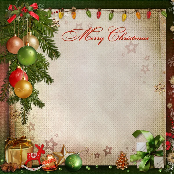 Christmas greeting background — Stock Photo, Image