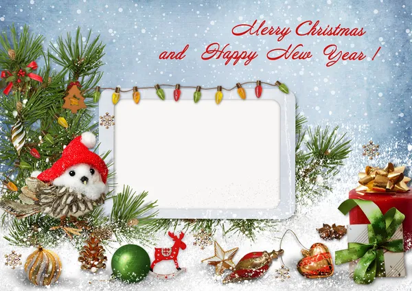 Christmas greeting card — Stock Photo, Image