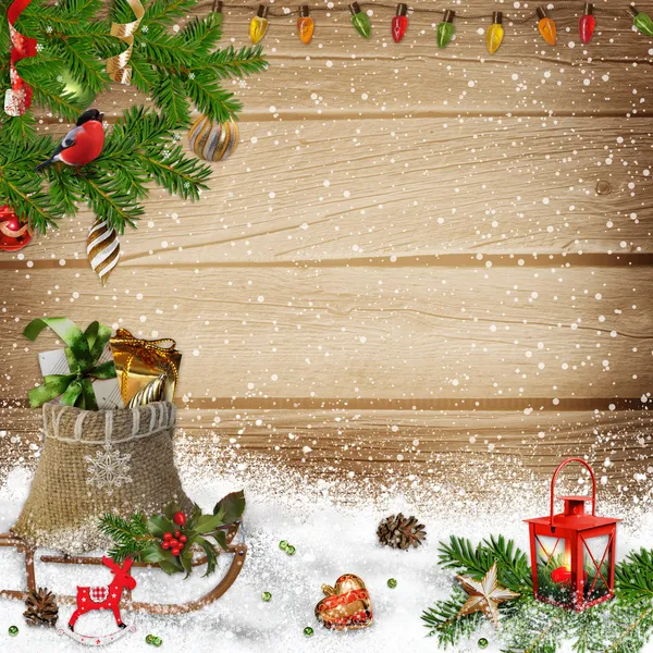 Karácsonyi üdvözlés háttér Stock Kép