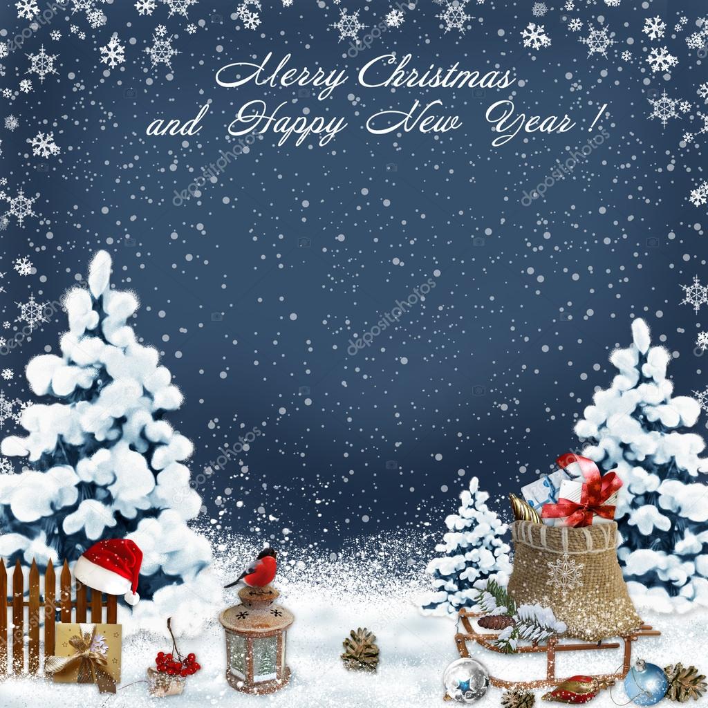 Christmas greeting background