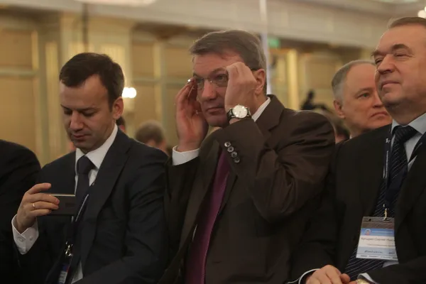 Arkady Dvorkovich, Gref alemão e Sergey Katyrin — Fotografia de Stock