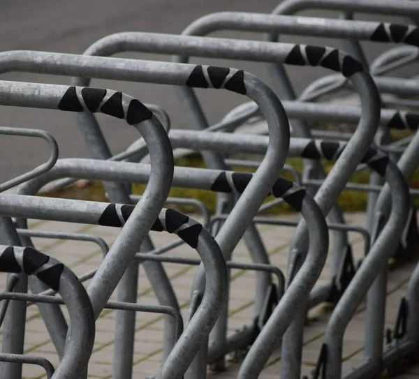 Modern Bicycle Racks Public Areas — Stock fotografie