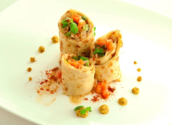 Rotoli di pancake — Foto Stock