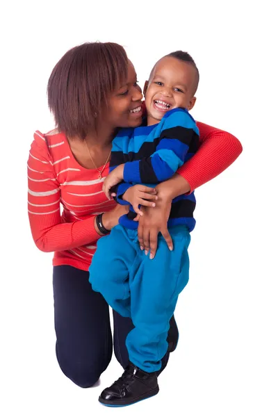 Madre e hijo riendo —  Fotos de Stock