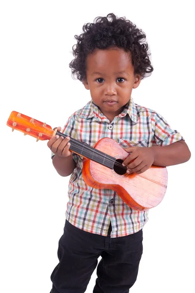 Mały chiński indian z gitara — Zdjęcie stockowe