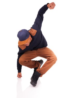 Afrika kökenli Amerikalı dansçı hip hop izole