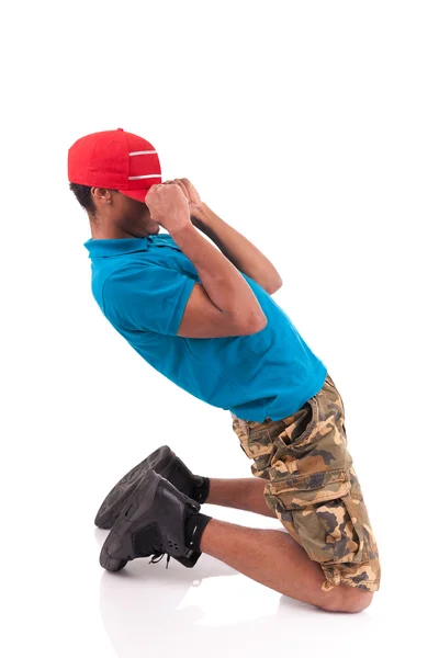 African American dancer hip hop isolated — Stock Photo, Image