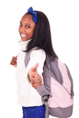 Genç Afrika öğrenci portresi