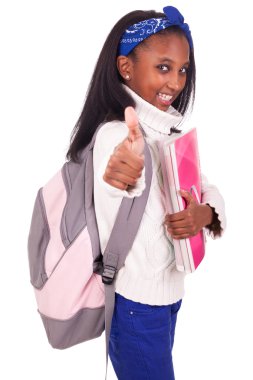 Genç Afrika öğrenci portresi