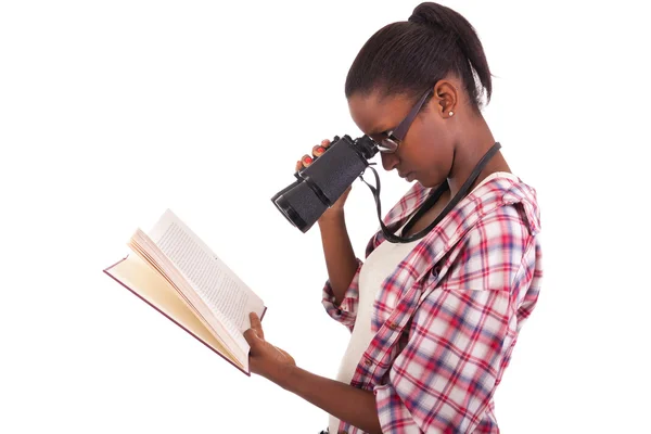 Estudante universitário jovem afro-americano — Fotografia de Stock