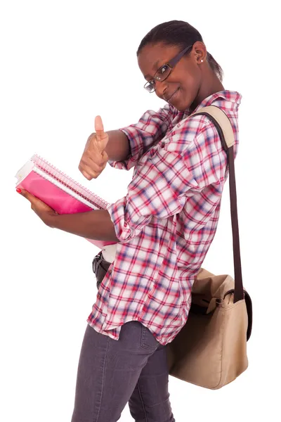 Estudante universitário jovem afro-americano — Fotografia de Stock