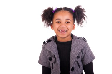 diş olmadan genç Afrikalı kız