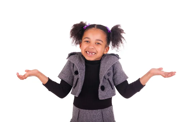 Jovem menina africana sem dentes — Fotografia de Stock