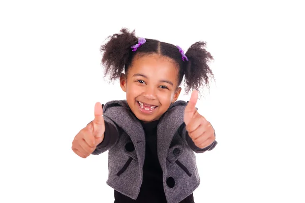 Jovem menina africana sem dentes — Fotografia de Stock