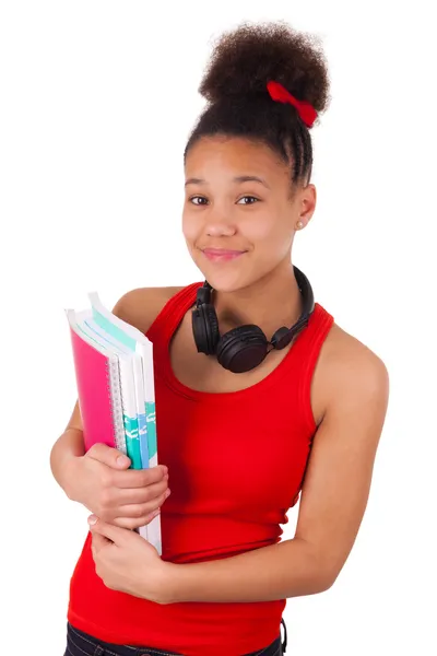 College student jonge Afrikaanse Amerikaan Rechtenvrije Stockfoto's