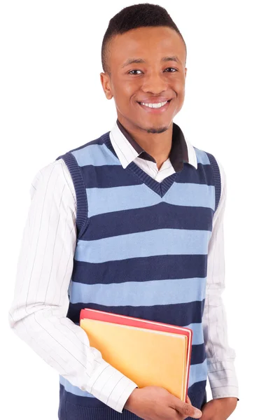 Young African American student with a book — Stock Photo, Image