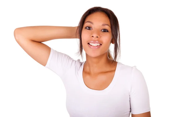 Portrait of beautiful African American woman — Stock Photo, Image