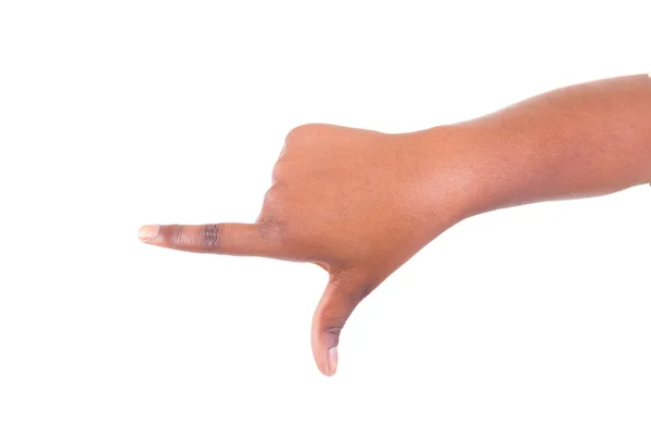 Signo de mano aislado sobre fondo blanco — Foto de Stock