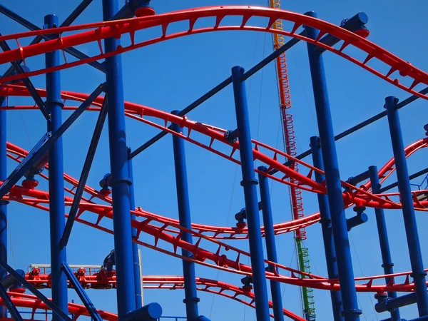 Roller Coaster Background — Stock Photo, Image