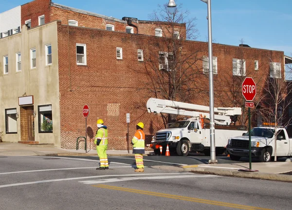 Utility Workers Royalty Free Stock Photos