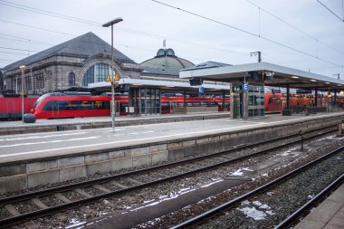 Nürnberg'deki merkez demiryolu İstasyonu