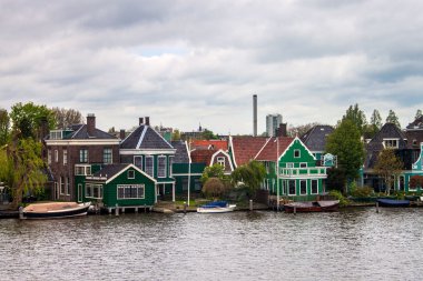 zaanse Schans'a eski geleneksel evleri