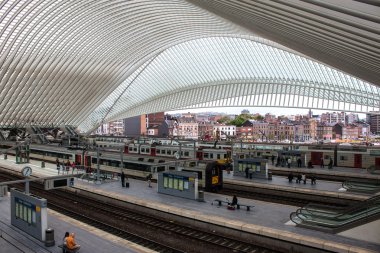 fütüristik liege guillemins tren istasyonu