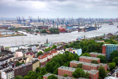 Hamburg 'un hava manzarası