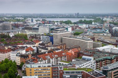 Hamburg 'un hava manzarası