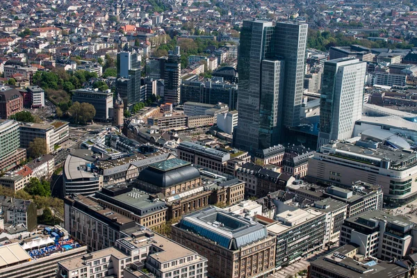 Frankfurt 'un hava görüntüsü — Stok fotoğraf