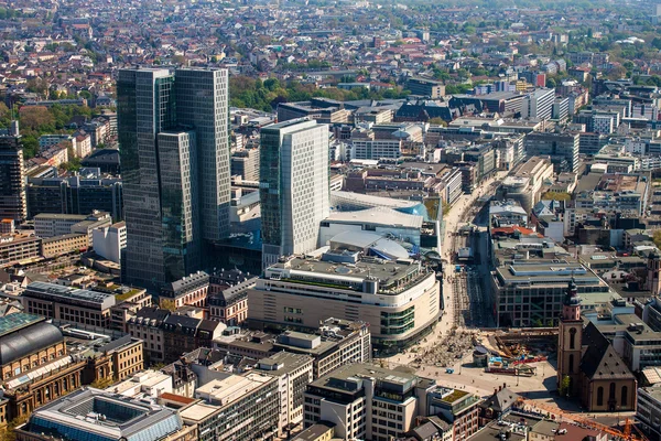 Вид з повітря на Франкфурт. — стокове фото
