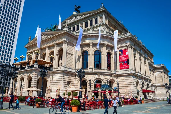 Starej Opery w frankfurt am main, Niemcy — Zdjęcie stockowe
