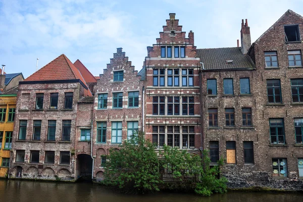 Traditionele huizen in Gent — Stockfoto