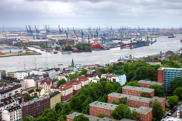 Vista aérea de Hamburgo — Foto de Stock