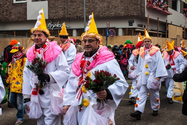 Lidé na karneval v Kolíně nad Rýnem — Stock fotografie