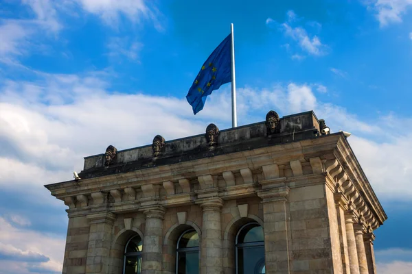 Tower with European union flag — Stock Photo, Image
