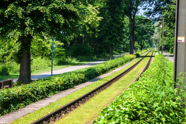 Stadtbahn kolejowego w bad honnef — Zdjęcie stockowe