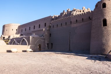 Fortification walls of ancient citadel Bam clipart