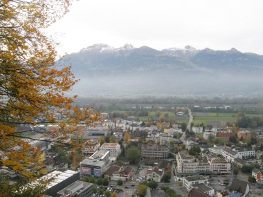Vaduz 'un hava görüntüsü
